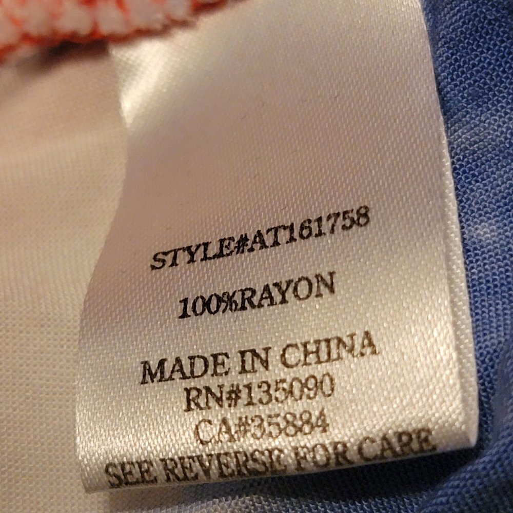 Altar'd State red, white, blue tie dye shirt-sleeveless top size LG. - Picture 7 of 7